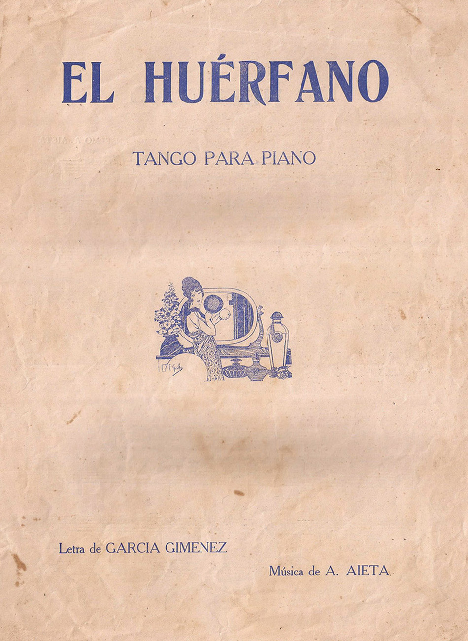 Partitura tango el huerfano