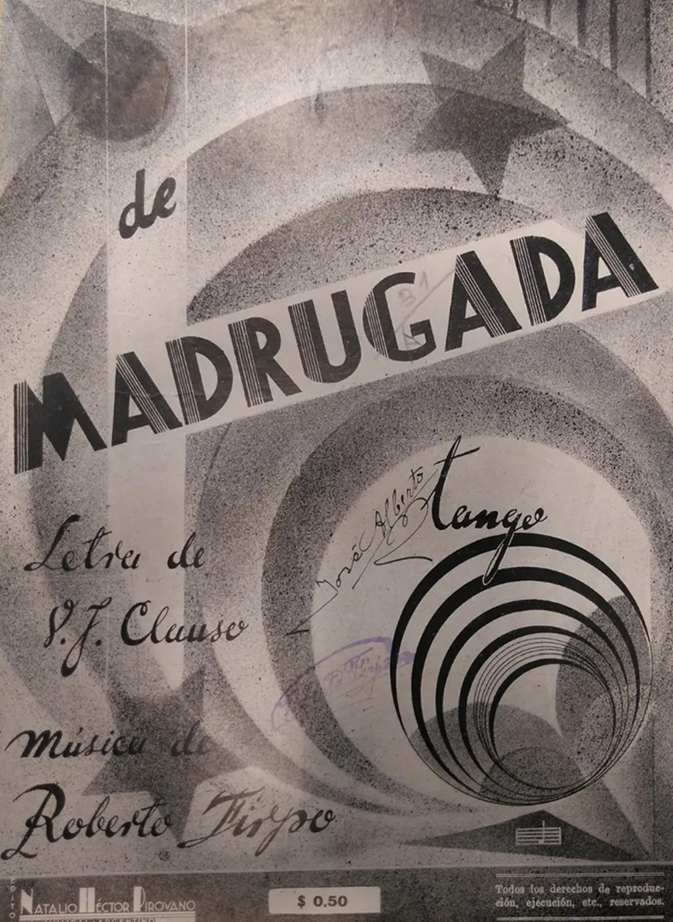 Partitura tango de madrugada